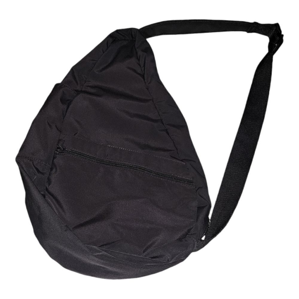 L.L. Bean Ameribag Healthy Back Sack  Sling Bag Black Vintage